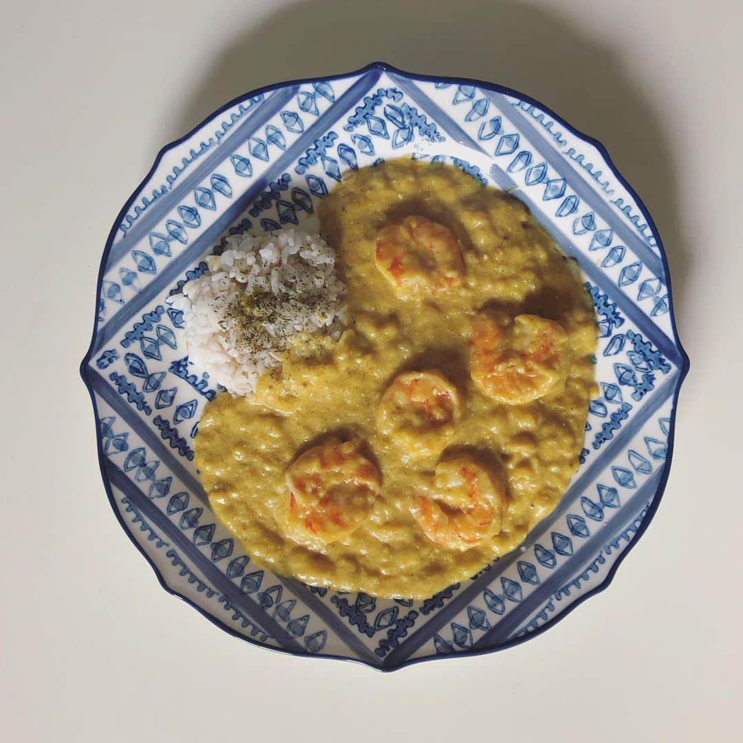 大上陽奈子さんのインスタグラム写真 - (大上陽奈子Instagram)「美味しい海老のココナッツカレーができてしまった……🍛🦐」2月9日 14時21分 - passcode_hina