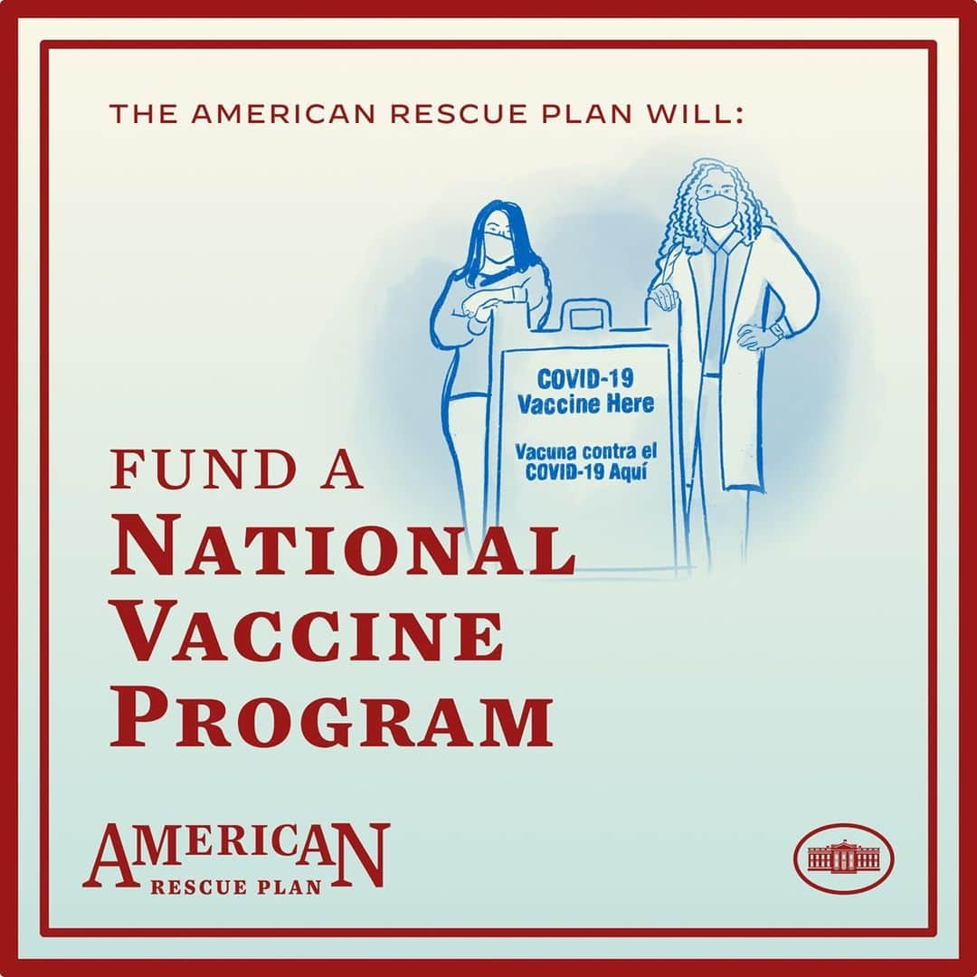 The White Houseさんのインスタグラム写真 - (The White HouseInstagram)「Current vaccination efforts are not working fast enough. The American Rescue Plan will mount a national vaccination program to quickly and equitably vaccinate America.」2月10日 1時16分 - whitehouse