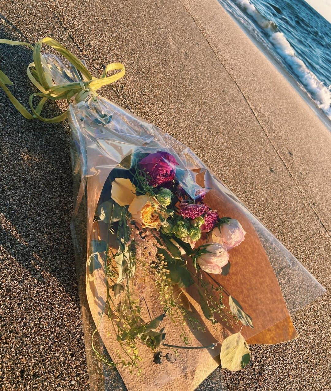 小林沙弥香のインスタグラム：「今日はとにかく良い日だったなぁ💐﻿ お天気最高、撮影日和、﻿ 海は綺麗で食べ物も美味しい♡﻿ ﻿ そしていま一度、﻿ SNSの向き合い方を考える夜🤔﻿ 更新したいものはいっぱいあるんだよね...✨﻿ ﻿ ﻿ ﻿ #ドライフラワー#海﻿#めっちゃ映えるやん#鎌倉#江ノ島#七里ヶ浜#以前#トンビに襲撃されて#買ったばかりのクレープ持ってかれたのも#良い思い出です」