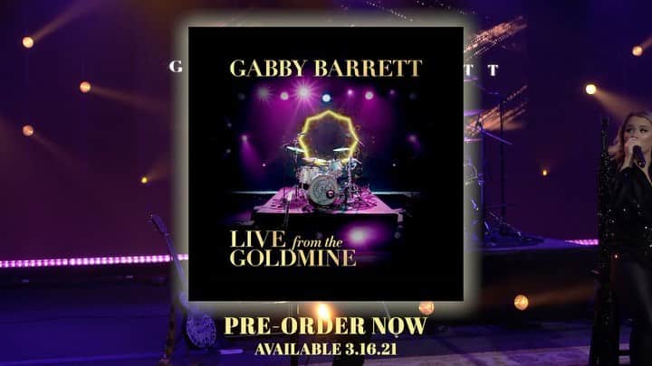 ギャビー・バレットのインスタグラム：「My Live from the Goldmine livestream was a highlight of my year last year. It made me feel closer to y’all during such an uncertain time. Sooo I’m sharing the live recordings of these songs with you as the Live From The Goldmine EP on March 16! Y’all can pre-order it and listen to The Good Ones live right now. :))) Can’t wait to see y’all soon x」