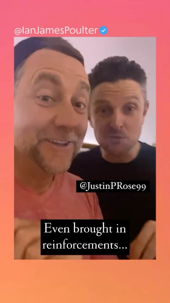 ヘンリク・ステンソンのインスタグラム：「@ianjamespoulter even when I’m asleep, you’re still not safe...」
