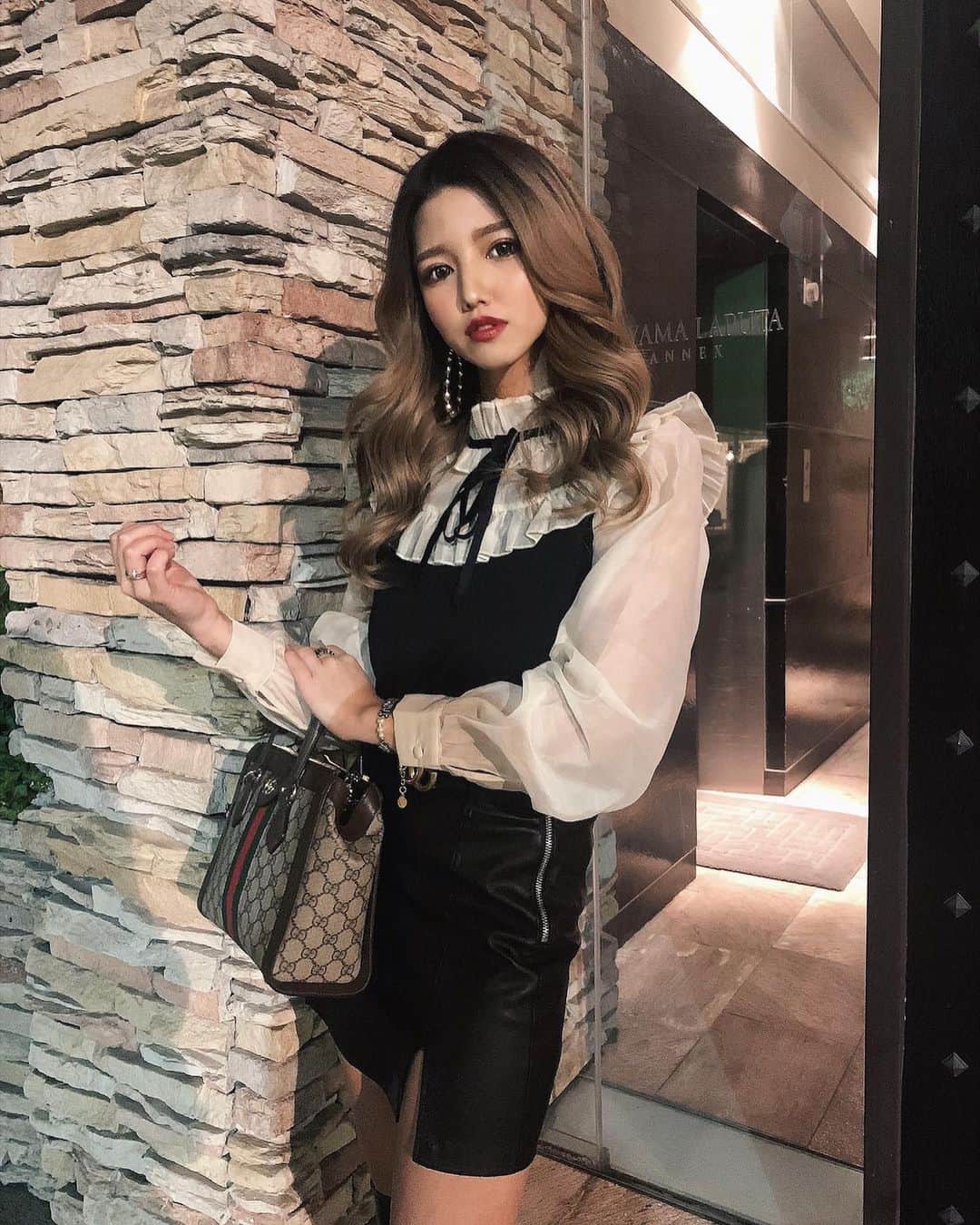 きこのインスタグラム：「🕍🎀 #ディナーコーデ」