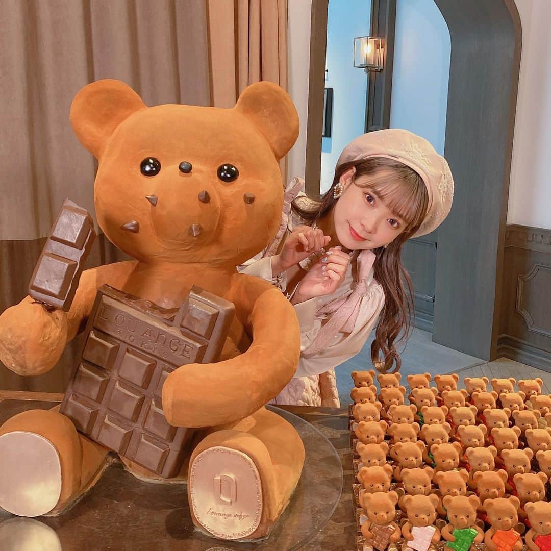 mimのインスタグラム：「ちょっと前の画像だけど おいしそうな🧸さんと！」