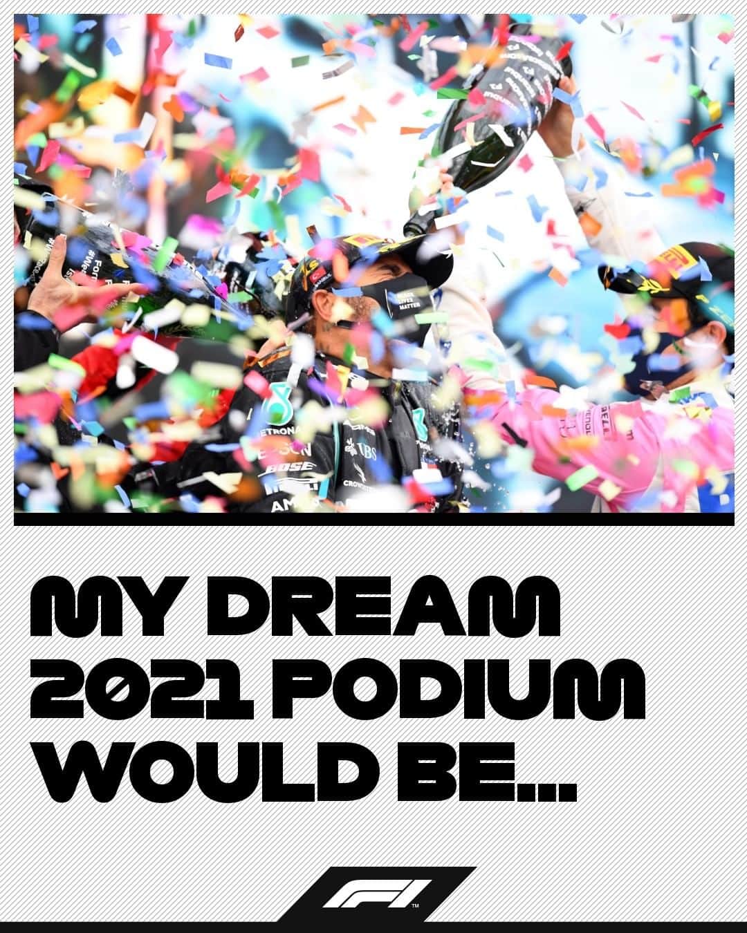 F1さんのインスタグラム写真 - (F1Instagram)「Who would be your dream podium in 2021? 🤔  We had a total of 13 different drivers stand on the top three steps last season 🤯  #F1 #Formula1」2月9日 20時30分 - f1