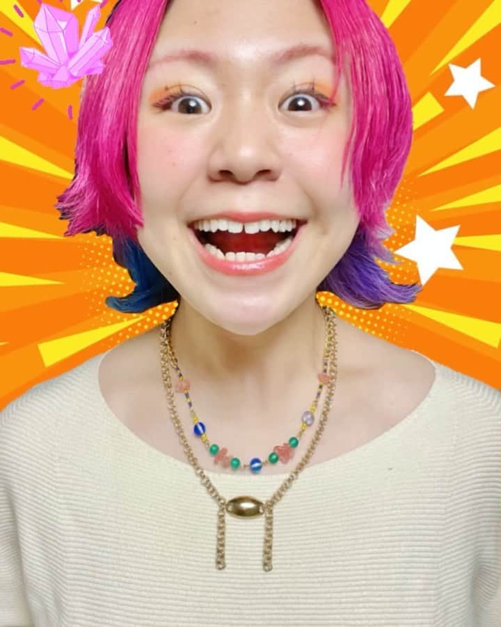 かわなみchoy?のインスタグラム：「💎 👋choy?👋What a photo?💥 💎 💎 choy?だけのオリジナルネックレス もらっちゃった！🤗🎯💃🕺🎵 💎 似合いすぎでしょ☀️😚😚 cute&beautiful💛❤️💙 💎 💎 #ちょいぽと」
