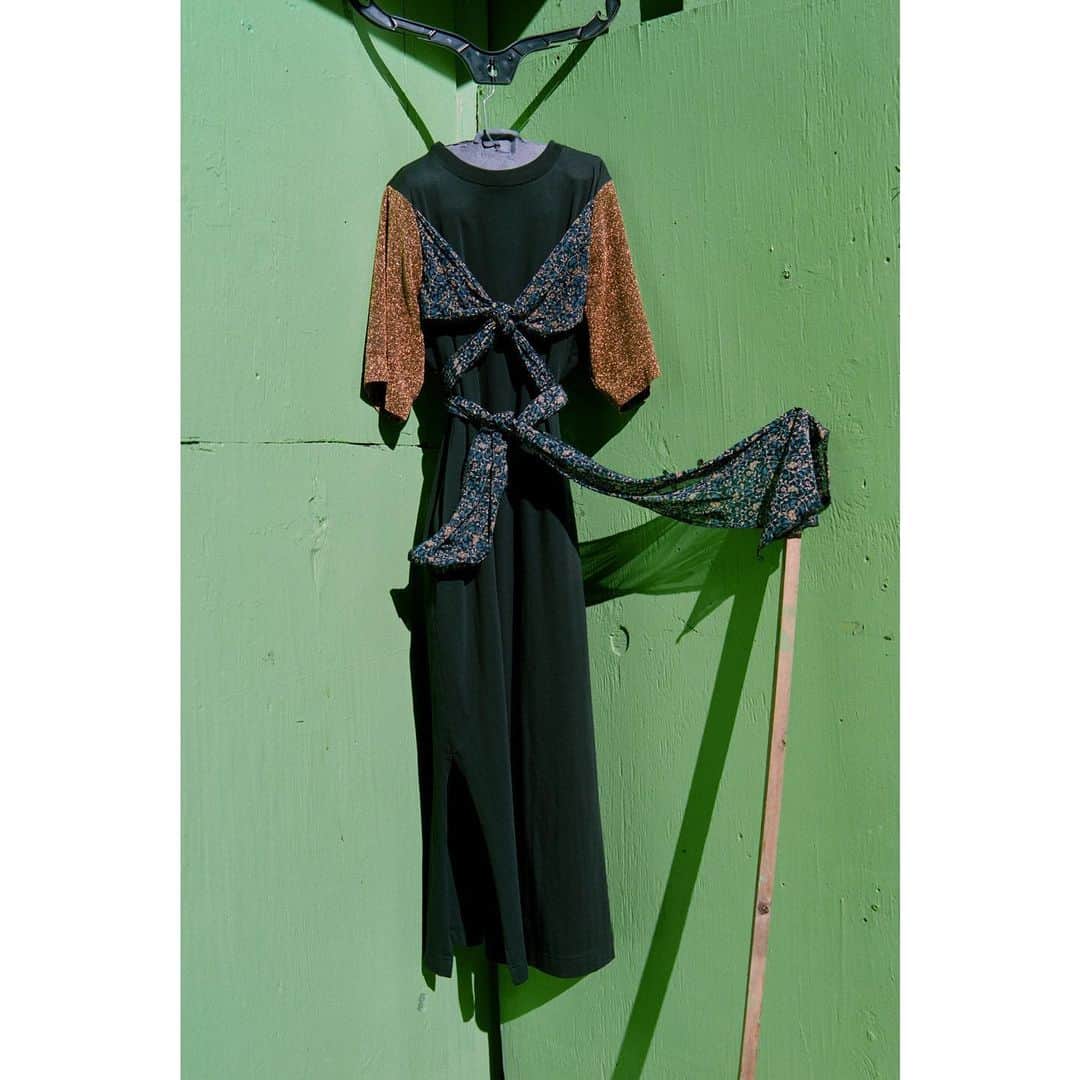 サワ タカイのインスタグラム：「Long Wrap Tee Dress in Black Combo  #sawatakai #ss2021 #ss21 #springsummer2021」