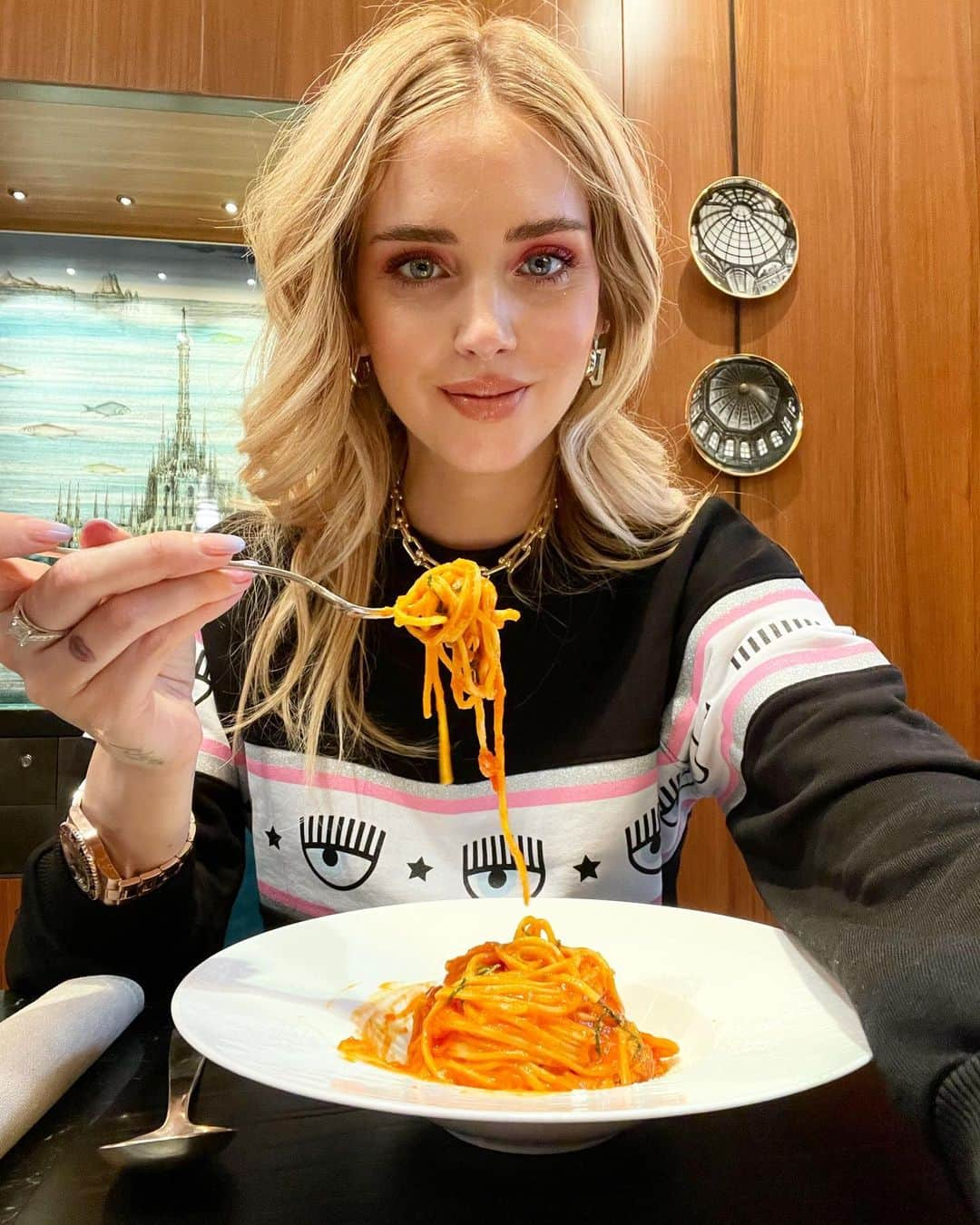 キアラ・フェラーニさんのインスタグラム写真 - (キアラ・フェラーニInstagram)「🍝」2月9日 22時50分 - chiaraferragni