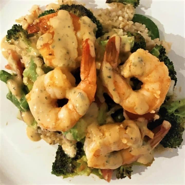 Flavorgod Seasoningsさんのインスタグラム写真 - (Flavorgod SeasoningsInstagram)「$2 Tuesday!! Cajun Lovers is this week's flavor⁠ -⁠ Get yours today!⁠ Click link in the bio -> @flavorgod  www.flavorgod.com⁠ -⁠ ✨Shrimp Over Lemon Garlic Brown Rice, Roasted Broccoli and Tomato Salad✨ by customer @foodee.by.dee⁠ .⁠ Seasoned with Flavor God Cajun Lovers seasoning⁠ -⁠ Add delicious flavors to your meals!⬇️⁠ Click link in the bio -> @flavorgod  www.flavorgod.com⁠ -⁠ - Shrimp Marinated in garlic, lemon, traders joes gyoza dipping sauce, honey, pepper, and Flavor Gods Cajun Lovers Seasoning. Refrigerate shrimp for 4-5 hours before cooking. Cook shrimp over medium heat for 45 seconds, turn shrimp and put remainder of marinade into pan, cook another 1-2 minutes.⁠ ⁠ - Brown rice seasoned with oregano, parsley, thyme, salt and pepper. Boiled in one cup water and one cup chicken broth, also added a lemon and minced garlic for a twist.⁠ ⁠ - Tomato salad posted in stories with ingredients⁠ ⁠ - Roasted broccoli in oven at 400 degrees for 30-40 minutes topped with Flavor Gods Cajun Lovers Seasoning @flavorgod⁠ ⁠ Topped with @traderjoes Spicy Cashew Butter Dressing⁠ -⁠ Flavor God Seasonings are:⁠ 💥ZERO CALORIES PER SERVING⁠ 🔥0 SUGAR PER SERVING ⁠ 💥GLUTEN FREE⁠ 🔥KETO FRIENDLY⁠ 💥PALEO FRIENDLY⁠ -⁠ #food #foodie #flavorgod #seasonings #glutenfree #mealprep #seasonings #breakfast #lunch #dinner #yummy #delicious #foodporn」2月10日 9時09分 - flavorgod