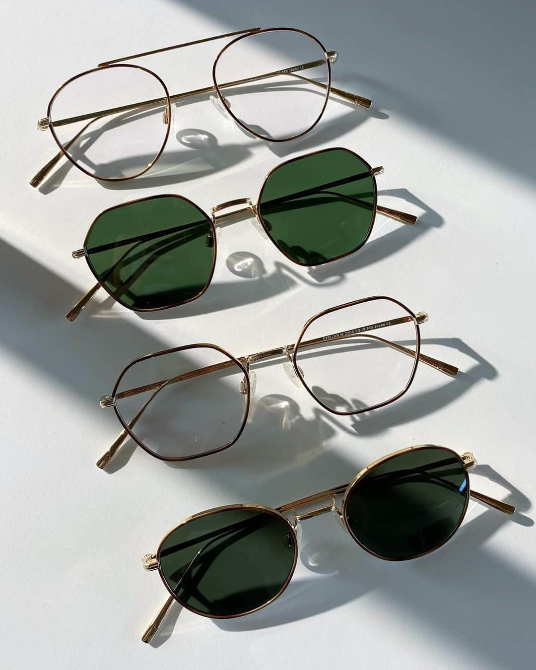 Warby Parkerのインスタグラム：「Hand-painted titanium, anyone? Our newest collection features featherlight titanium with custom tortoise patterns painted by hand in Japan. Meet Eshi Edition in our Story! (Tap to shop Stellan and Colvin)」