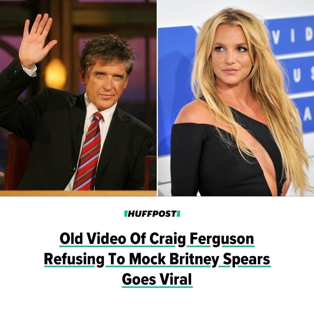 Huffington Postさんのインスタグラム写真 - (Huffington PostInstagram)「Former “Late Late Show” host Craig Ferguson’s 2007 monologue explaining why he won’t mock Britney Spears is going viral again following the release of “Framing Britney Spears,” the New York Times-produced documentary exploring the pop star’s life, hounding by the media and battle for control of her estate.⁠ ⁠ Days after Spears made headlines in February 2007 for shaving her head in front of dozens of paparazzi photographers, the Scottish comedian explained on the air why he was starting “to feel uncomfortable about making fun” of some people caught up in the news.⁠ ⁠ “Comedy should have a certain amount of joy in it,” Ferguson declared. “It should be about us attacking the powerful people, attacking the politicians and the Trumps and the blowhards, going after them. We shouldn’t be attacking the vulnerable people.”⁠ ⁠ He continued: “I think my aim’s been off a bit recently. I want to change it a bit. So tonight, no Britney Spears jokes and here’s why.”⁠ ⁠ The audience appeared to anticipate that Ferguson would switch gears and begin mocking Spears. But he didn’t. Instead, he reflected on his own history of alcoholism and suggested Spears “clearly needs help.”⁠ ⁠ “The kind of weekend she had, she was checking in and out of rehab, she was shaving her head, getting tattoos, that’s what she was doing this weekend,” he said. “This Sunday, I was 15 years sober. So I looked at her weekend and I looked at my own weekend and I thought, ‘You know, I’d rather have my weekend.’”⁠ ⁠ Ferguson in 2019 said he feared he’d be sacked from the show for his stance. But he said he decided to take the risk after “feeling kind of shock” at the gleeful media portrayal of events surrounding Spears.⁠ ⁠ “I thought, ‘They’re going to fire me for this.’” he told the Los Angeles Times. “And actually the opposite happened, and everyone seemed to be very happy about it.” ⁠ ⁠ Watch the full monologue at our link in bio. // 📷 Getty Images」2月10日 9時12分 - huffpost