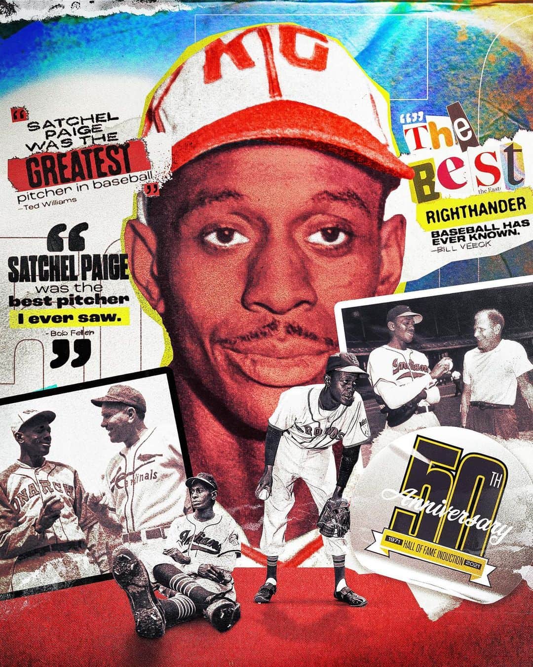 MLBさんのインスタグラム写真 - (MLBInstagram)「50 years ago today, Satchel Paige became the first Negro League player to be nominated for the Baseball Hall of Fame. To hear his contemporaries tell it, he may have been the best ever.」2月10日 1時56分 - mlb