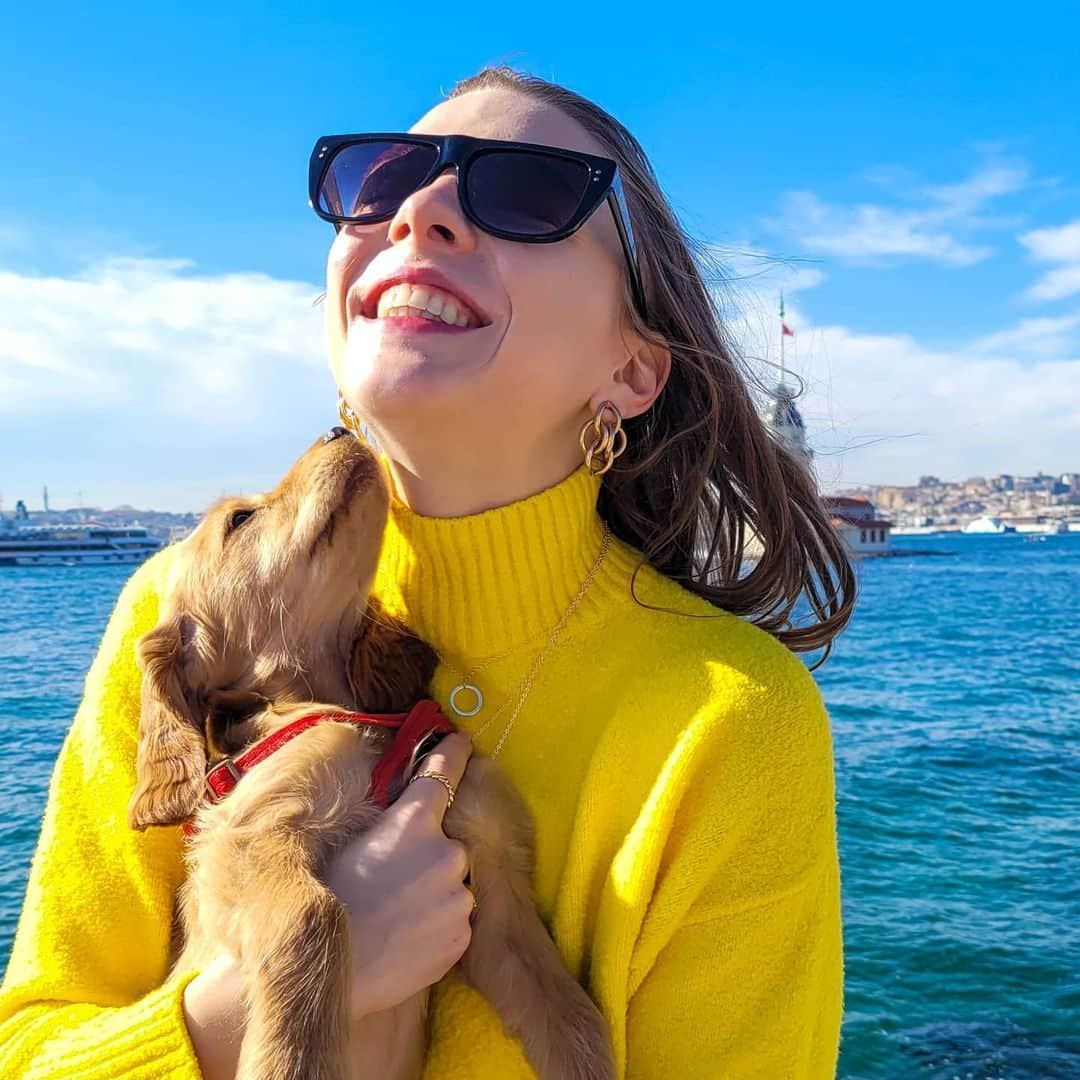 メリティナ・スタニウタさんのインスタグラム写真 - (メリティナ・スタニウタInstagram)「🐶🐶🐶 ⠀ #turkey #istanbul #dog #puppy #bosphorus #girl #istanbul #samsungbelarus #galaxyzflip #стамбул」2月10日 2時14分 - melitinastaniouta