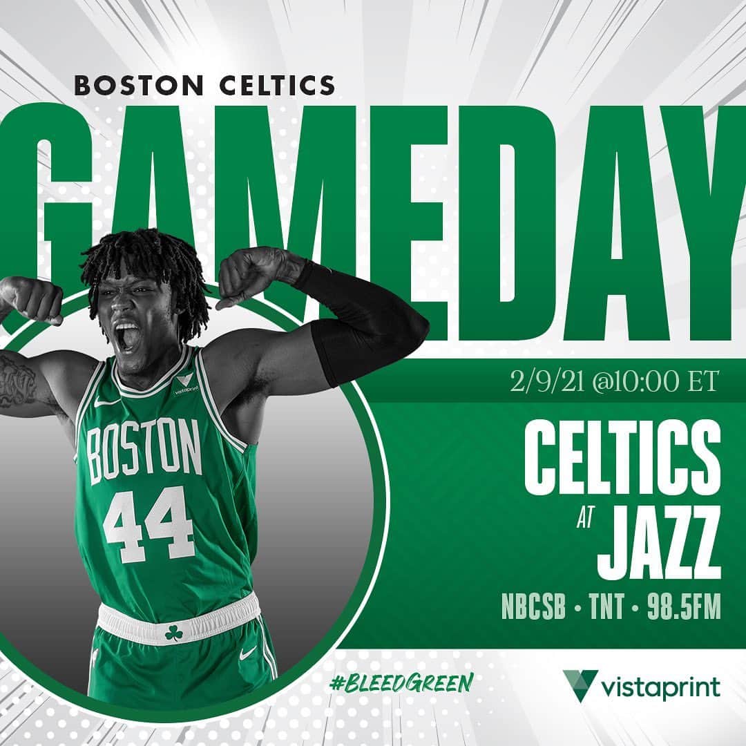 ボストン・セルティックスさんのインスタグラム写真 - (ボストン・セルティックスInstagram)「TONIGHT ☘️ Celtics at @utahjazz, 10:00 p.m. on @nbcsboston, @nbaontnt and @985thesportshub #BleedGreen #BOSvsUTA #LetsGoCeltics」2月10日 2時41分 - celtics