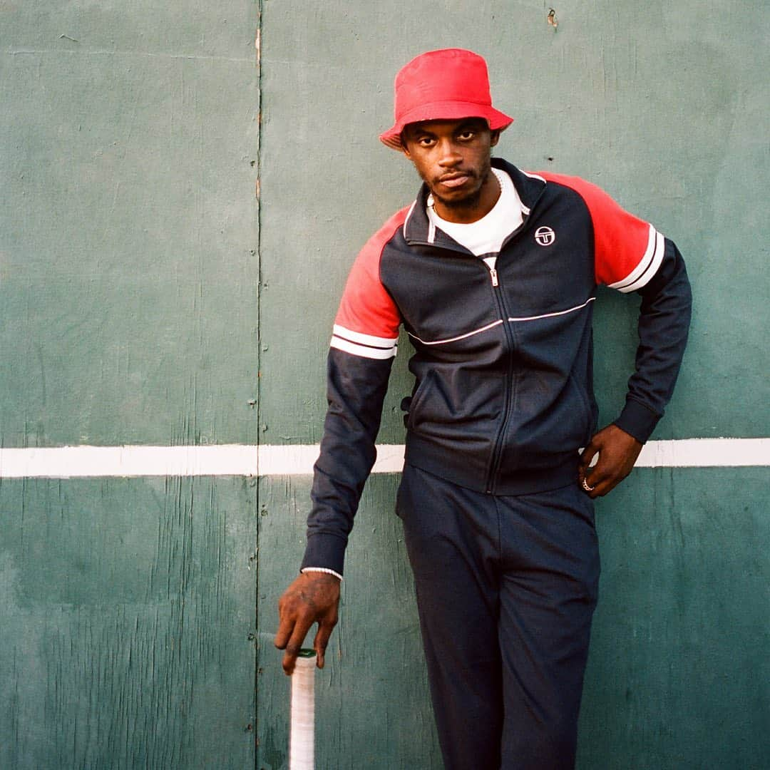 セルジオタッキーニさんのインスタグラム写真 - (セルジオタッキーニInstagram)「A Day in the Life. @asapnast in our SS21 Orion Tracktop at the Arthur Ashe courts in Rancho Cienega Park. Photographed by @sandycandykim.」2月10日 2時49分 - sergiotacchini