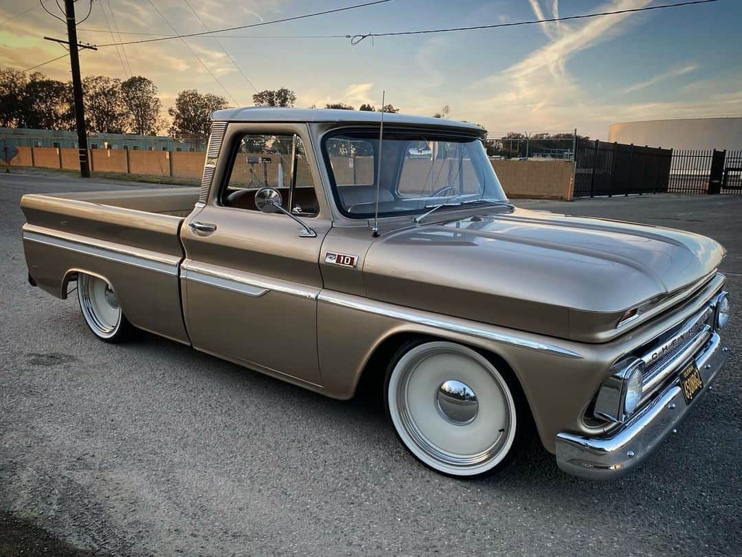 Classics Dailyさんのインスタグラム写真 - (Classics DailyInstagram)「Ooooff - Coming Soon!  _ The boys at @classic_vins have an ultra Sano ‘65 C-10 in the works.  This is a preview and will be available SOON!  _ Details 1965 Chevrolet C10 _ Drive train  LS 5.3  -4l60e  Headers/ Flow masters Restomod Air @classicperform booster Wilwood brakes _ Sound-  Alpine system with Apple car play and back up camera  2 Amps  Alpine R series speakers  12” kicker sub _ Body- New paint, interior, chrome, stainless, rubber, glass  New Oak Wood Bed New Rear End New staggered 20”  _ Wheels  20x8/20x9 Detroit Mobsteel’s  255/35/20-275/35/20 federal white walls (new) New staggered 20”Hrbb billets 20x8.5/20x10  255/35/20-275/35/20 nitto (new) Complete restoration.  _ Contact @classic_vins or @tcd_motorsports for more info or ask below.」2月10日 3時28分 - classicsdaily