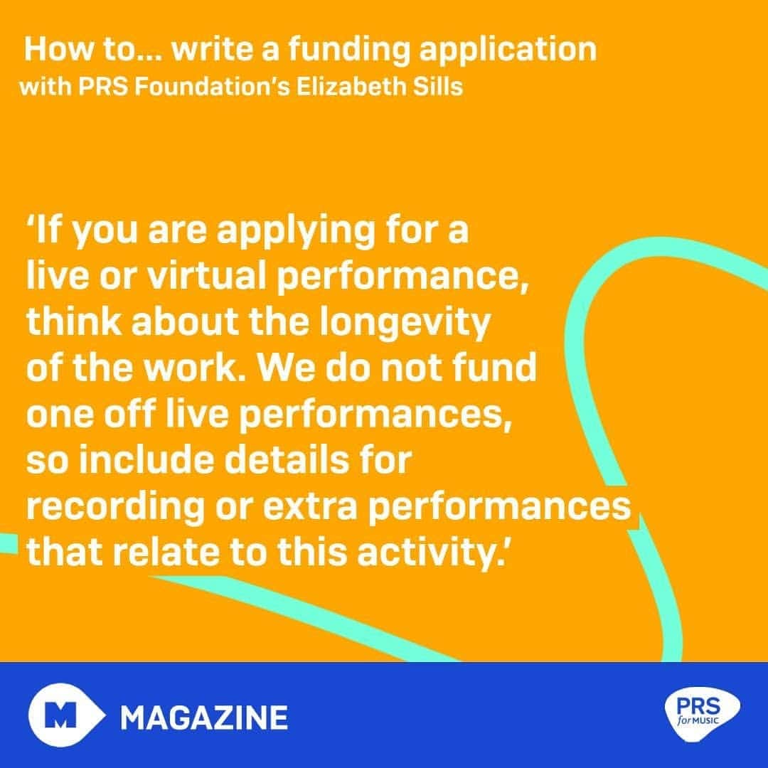 PRS for Musicさんのインスタグラム写真 - (PRS for MusicInstagram)「How to... write a funding application. Here are some top tips from @prsfoundation's Elizabeth Sills ➡️ 🔗Read the full article via link in our bio」2月10日 3時25分 - prsformusic