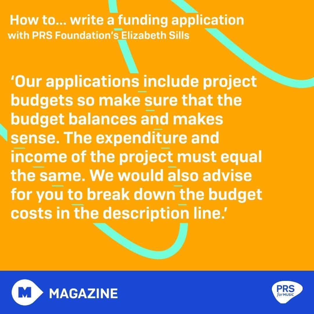 PRS for Musicさんのインスタグラム写真 - (PRS for MusicInstagram)「How to... write a funding application. Here are some top tips from @prsfoundation's Elizabeth Sills ➡️ 🔗Read the full article via link in our bio」2月10日 3時25分 - prsformusic
