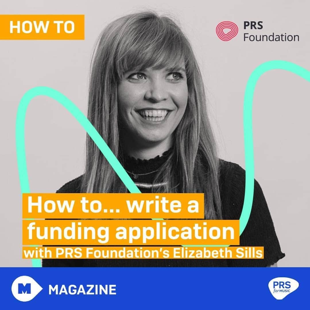 PRS for Musicのインスタグラム：「How to... write a funding application. Here are some top tips from @prsfoundation's Elizabeth Sills ➡️ 🔗Read the full article via link in our bio」