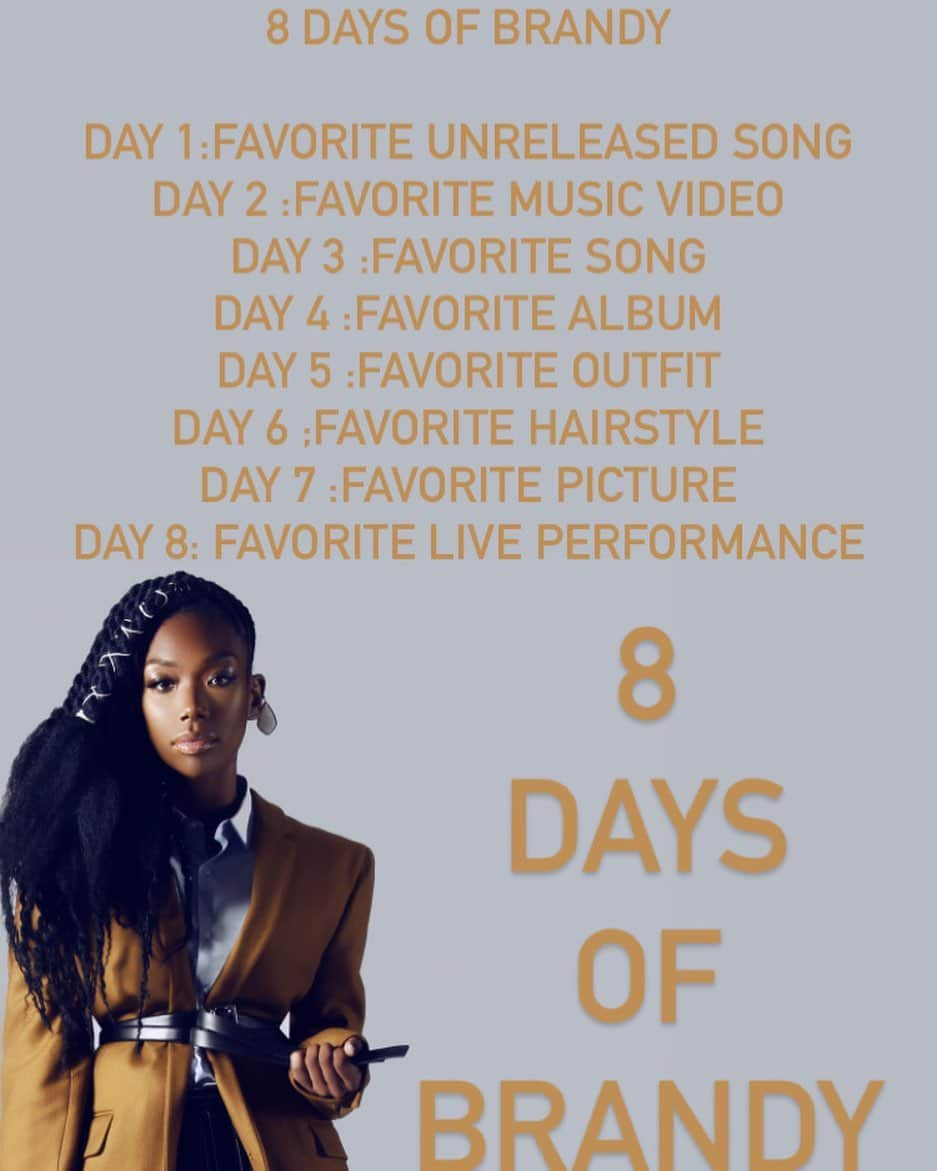 ブランディさんのインスタグラム写真 - (ブランディInstagram)「8 Days Of Brandy 👑✨  • • • • • #8dsys #brandy ✨💿」2月10日 3時33分 - 4everbrandy