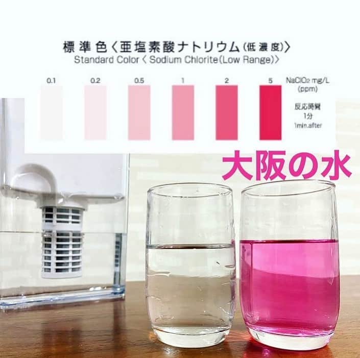 veggy_ambassadorさんのインスタグラム写真 - (veggy_ambassadorInstagram)「Repost from @isamu.ozawa   久々にお水の実験しました！ あらためてだけど、大阪の水は塩素たっぷりやな😅 　 0.5がプールの塩素のラインです。 　 そりゃこれでお米炊いたら臭いし 顔洗ったらつっぱるよね💦 　 これメモっといて！ 「水を制するものは体の6割を制す」 「水は調味料」  #大澤チャンネル  #ステンレス鍋  #リセラ公式アンバサダー  #なでしこ健康生活  #なでしこ健康生活公式アンバサダー」2月10日 4時29分 - nadeshiko_official_shop