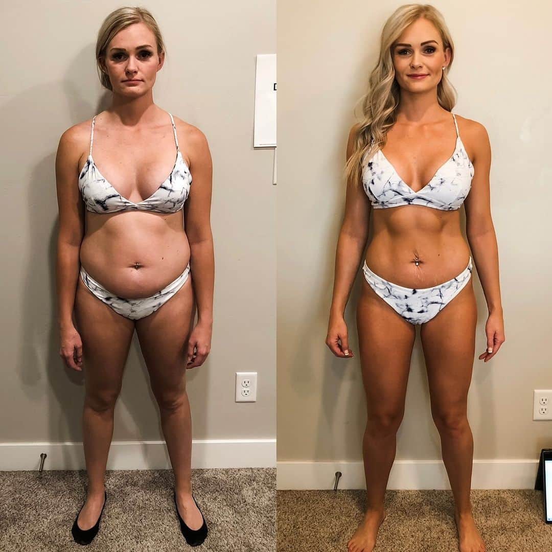 Paige Hathawayのインスタグラム：「DO THIS FOR YOU!!!  YOU have the ability to take control and that’s exactly what Rachel did... not once but TWICE! 👏🏼 I am so proud of you @_________r_a_c_h_e_l_________  and your husband!! They combined earned $4,000 using my @fitin5challenge platform! Ya’ll are #couplegoals!!  “This challenge changed my life not only one time now, but TWICE! I was in the best shape of my life 1 year ago. Having a surgery and beginning nursing school left me larger than I had ever been, I was lost. 😣 My mental health was suffering and my relationships with my kids and husband was suffering. I knew this program was exactly what I needed to get my ass in gear again. I am so grateful for @fitin5challenge and @paigehathaway! I am finally back on track and re-establishing healthy eating into my every day life.”  TAG SOMEONE BELOW AND TAKE THE CHALLENGE!   In honor of having a Fitin5 accountability partner - BUY ONE GET ONE HALF OFF - Use code: BOOTHANG at checkout! 🤍💪🏼 Group 1 starts February 21st!」