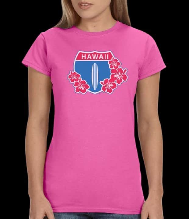 マリブシャツのインスタグラム：「🛍 Just in time for Valentine’s Day 🥰  5 &10 HAWAII HIGHWAY 1 FLORAL WOMEN'S T-SHIRT💓」