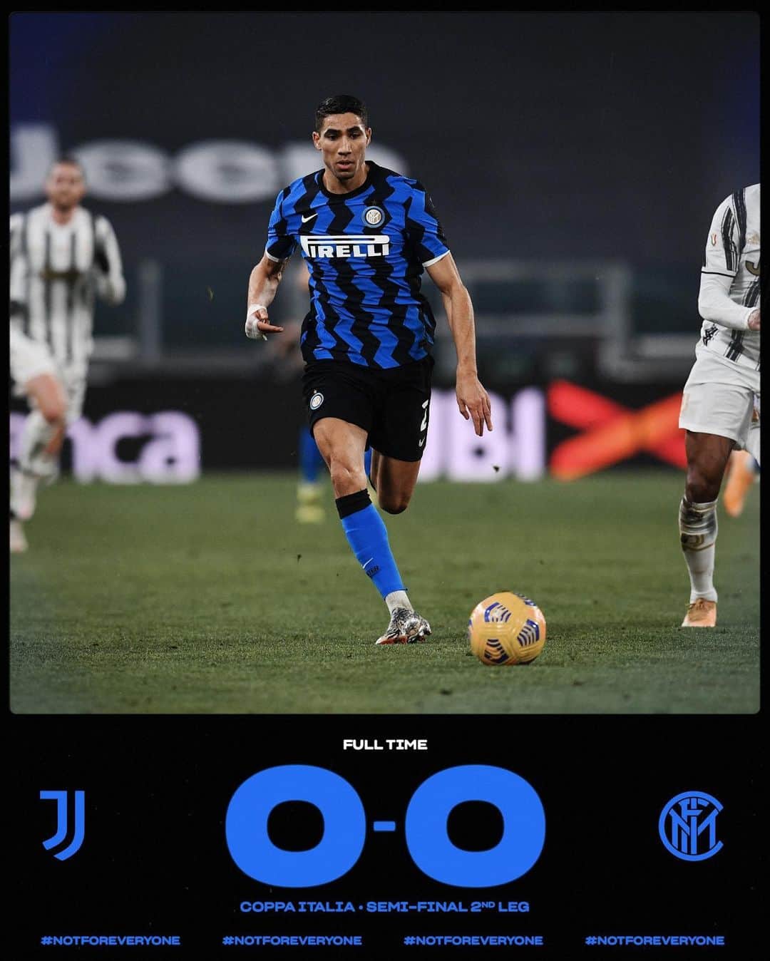 インテルナツィオナーレ・ミラノさんのインスタグラム写真 - (インテルナツィオナーレ・ミラノInstagram)「IT ENDS HERE #JuventusInter 0️⃣-0️⃣ #Inter #ForzaInter #CoppaItalia #Football」2月10日 6時39分 - inter