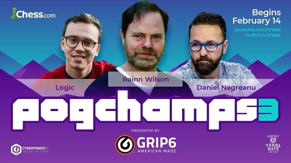 ロジックのインスタグラム：「What’s up guys! I’m playing in pogchamps3 and make sure you check it out on my twitch! Twitch.tv/logic twitch.tv/chess #PogChamps3」