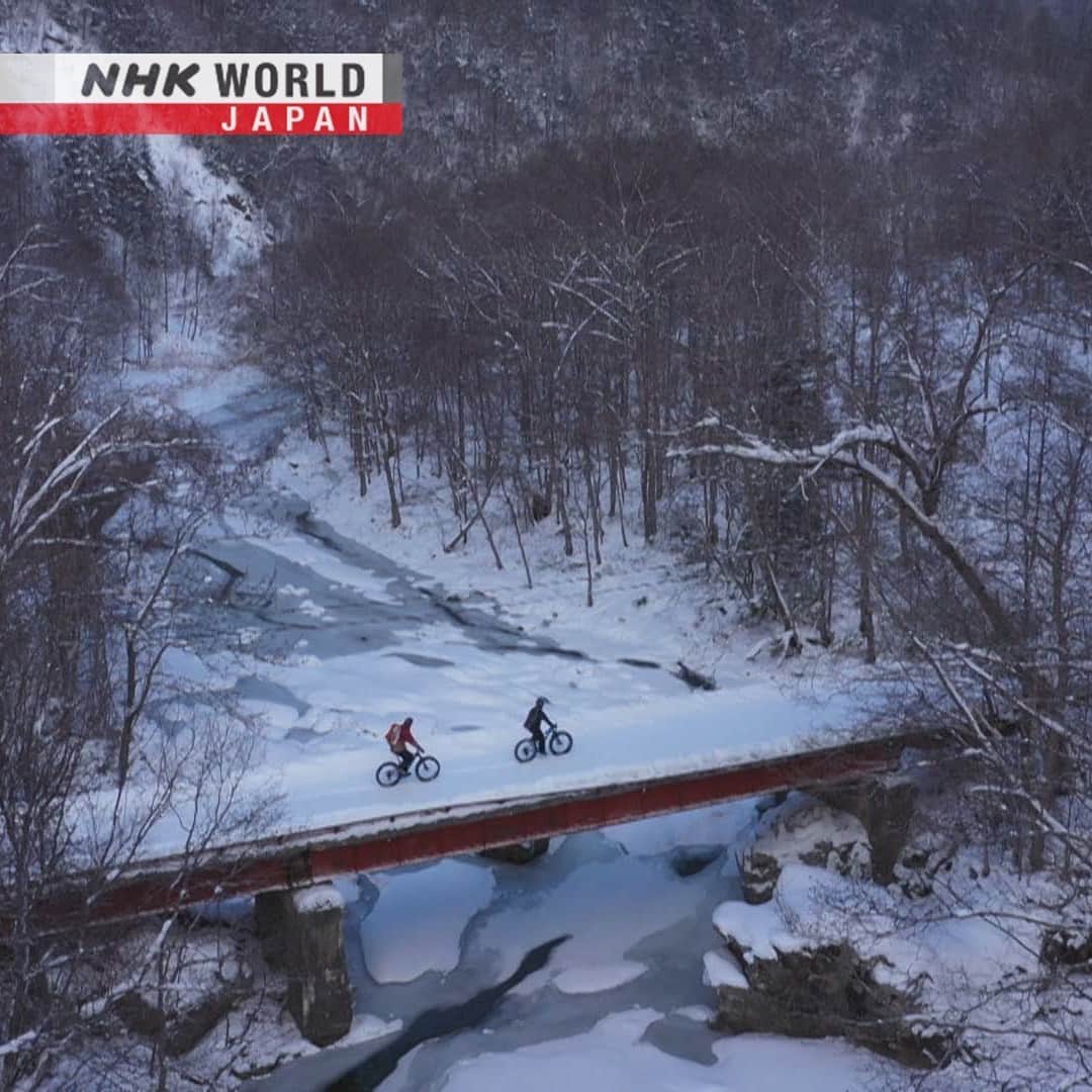 NHK「WORLD-JAPAN」さんのインスタグラム写真 - (NHK「WORLD-JAPAN」Instagram)「🌨️There’s been lots of snow in parts of Japan this winter. Come join us as we bike ride through the cold and snow of Hokkaido! ❄️🚴🥶 . 👉Watch｜Wild Hokkaido! Shimukappu in Winter｜Free On Demand｜NHK WORLD-JAPAN website.👀 . 👉Tap the link in our bio for more on the latest from Japan. . . #snow #snowsports #winter #japanwinter #wintersport #fatbike #winterbiking #snowrides #winterinjapan #Shimukappu #Hokkaido #WildHokkaido #japan #nhkworld #nhkworldjapan #nhk」2月10日 7時00分 - nhkworldjapan