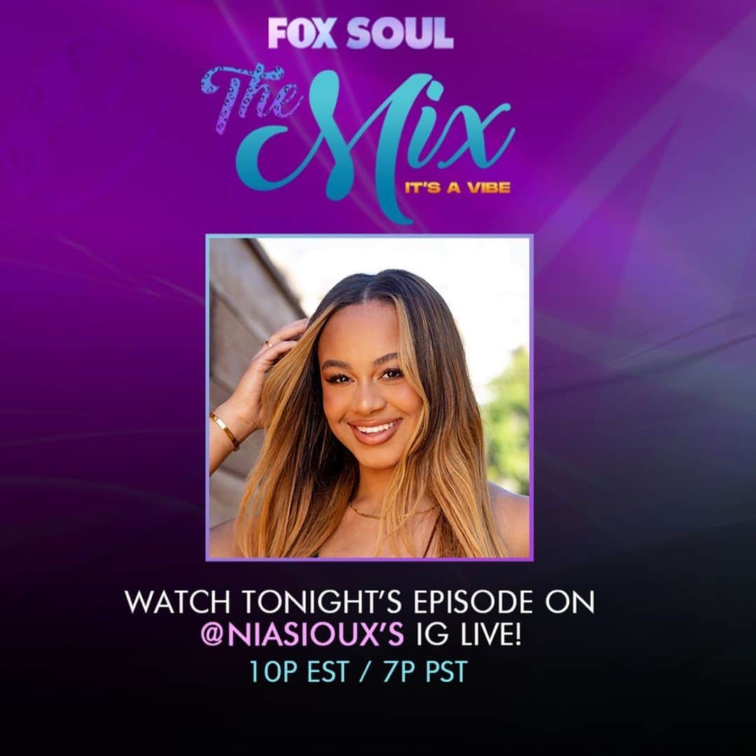 Nia Sioux Frazierさんのインスタグラム写真 - (Nia Sioux FrazierInstagram)「TONIGHT I’ll be a guest co-host on @themixfoxsoul. You can watch on my IG live or on foxsoul.tv. The show starts at 10p/ 7p PT! 💜」2月10日 7時24分 - niasioux