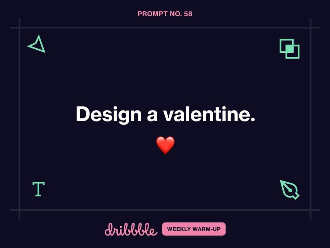 Dribbbleさんのインスタグラム写真 - (DribbbleInstagram)「✏️💖 DRIBBBLE'S WEEKLY WARM-UP #58⠀ ⠀ Look designers, the world could use some love, right? Well, it just so happens that Valentine’s Day is just around the corner, friends.⠀ ⠀ That’s why your #DribbbleWeeklyWarmup challenge is on-brand for the season: we’re asking you to design a valentine.⠀ ⠀ Use your special somebody as a muse, or a family member, a pet, or—hey—even yourself! It’s your design, and we want you to follow your heart. ⠀ ⠀ Tap the link in our bio to learn how to participate & share your awesome design with the rest of the community before February 14. ⠀ ⠀ Happy designing, Dribbblers! 💘 ⠀ ⠀ #dribbble #design #valentine #designer #graphicdesign #designchallenge #illustration #vector #dribbblers」2月10日 7時32分 - dribbble