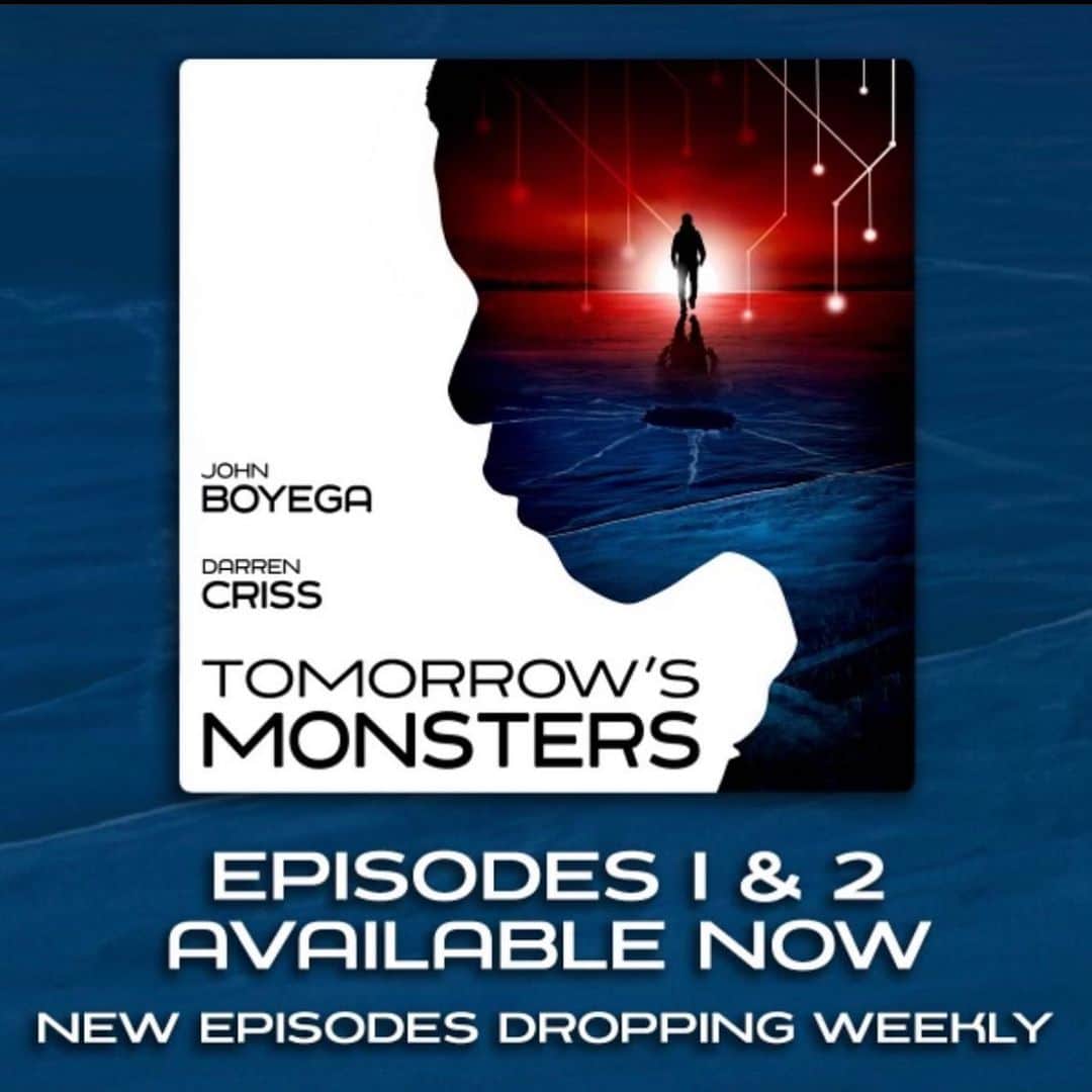 クラーク・グレッグのインスタグラム：「Need a new pod? #TOMORROWSMONSTERS episodes 1 & 2 are AVAILABLE NOW on Apple Podcasts, The iHeartRadio App, Spotify and wherever podcasts are made available. Subscribe now and uncover the mystery with new episodes dropping weekly and that sucker is free!   Link in biooooooo  #TomorrowsMonsters #YouAreTheProduct #NeverCloseYourEyesAgain #EvolveOrDie #TheFutureNeverSleeps  @iheartradio @johnboyega @darrencriss @flynnpictureco @psychopia @marleyshelton @clarkgregg」