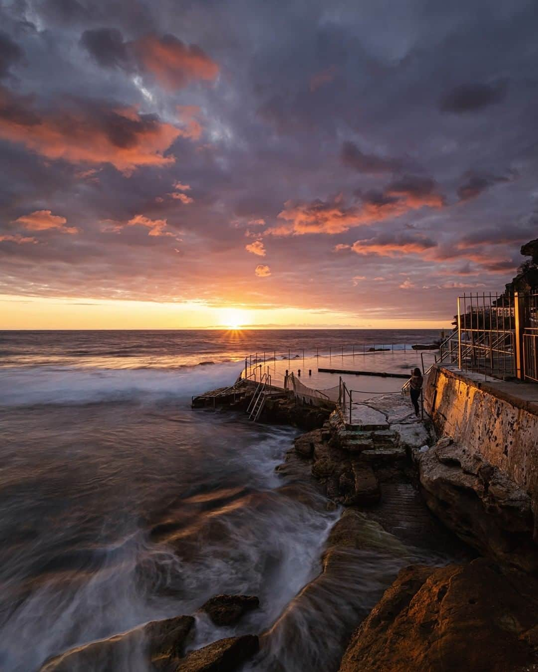 Nikon Australiaさんのインスタグラム写真 - (Nikon AustraliaInstagram)「"I like to shoot long exposures at this location when the ocean is a little bit wild, as the wave movement over the rocks is always excellent and can add an extra element to the resulting image. I find that anywhere from 0.5 sec to 2 seconds is the best shutter speed to use, depending on how fast and wild the waves are." - @nikkibings   Camera: Nikon Z 7   Lens: NIKKOR Z 14-30mm f/4 S Settings: 14mm  f/11  2s  ISO 250  #Nikon #MyNikonLife #NikonAustralia #NikonZ7 #Z7 #ZSeriesAU #SunrisePhotography #Sunrise #LongExposure」2月10日 9時00分 - nikonaustralia