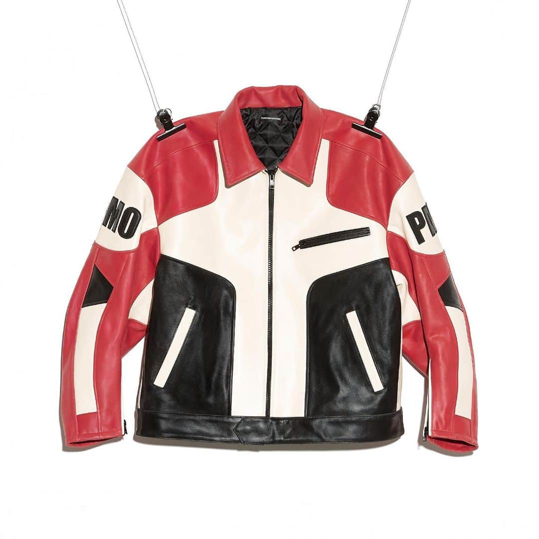 PEACEMINUSONEのインスタグラム：「PMO®➖LEATHER RACING JACKET #1 MULTI」