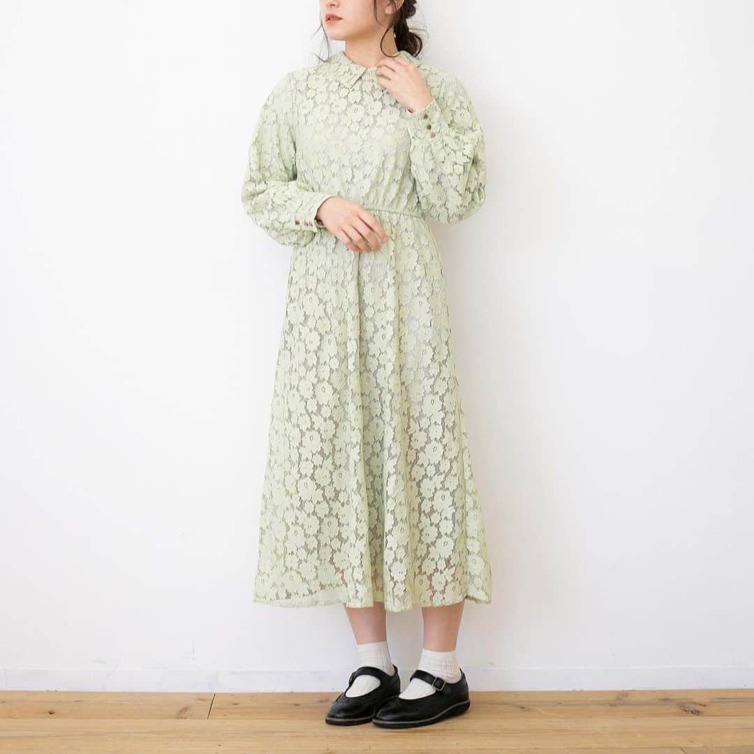 LEBECCA boutique Vintageのインスタグラム：「. ﻿ ﻿ 　﻿ ﻿ お見送りをするワンピース﻿ ( @LEBECCA_boutique original )﻿ ﻿ ﻿ model﻿ @ogmcmgm (158cm)﻿ photo﻿ @l_jpn  ﻿ ﻿ #LEBECCAboutique﻿ #お見送りをするワンピース」