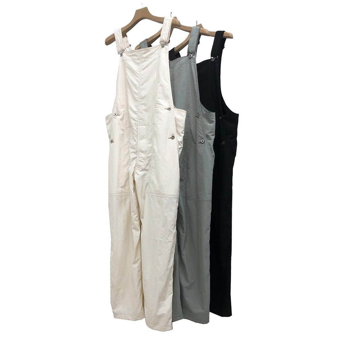 キートのインスタグラム：「. New Release . 2021 Spring / Summer Products . ☑︎KIK-P59A-602 . ☑︎WASHABLE NYLON CANVAS OVERALLS . ☑︎OFF WHITE / GRAY / BLACK . ☑︎0 / 1 / 2  UNISEX . ☑︎36.300-」