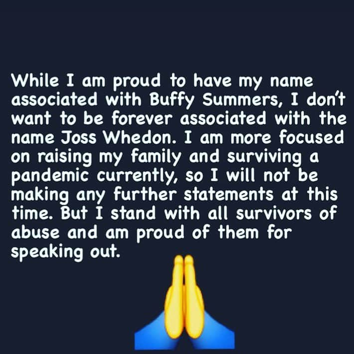 ミシェル・トラクテンバーグのインスタグラム：「Thank you @sarahmgellar for saying this. I am brave enough now as a 35 year old woman....To repost this. Because. This must. Be known. As a teenager. With his not appropriate behavior....very. Not. Appropriate. So now. People know. What Joss. Did. The last. Comment I will make on this. Was. There was a rule. Saying. He's not allowed in a room alone with Michelle again.」