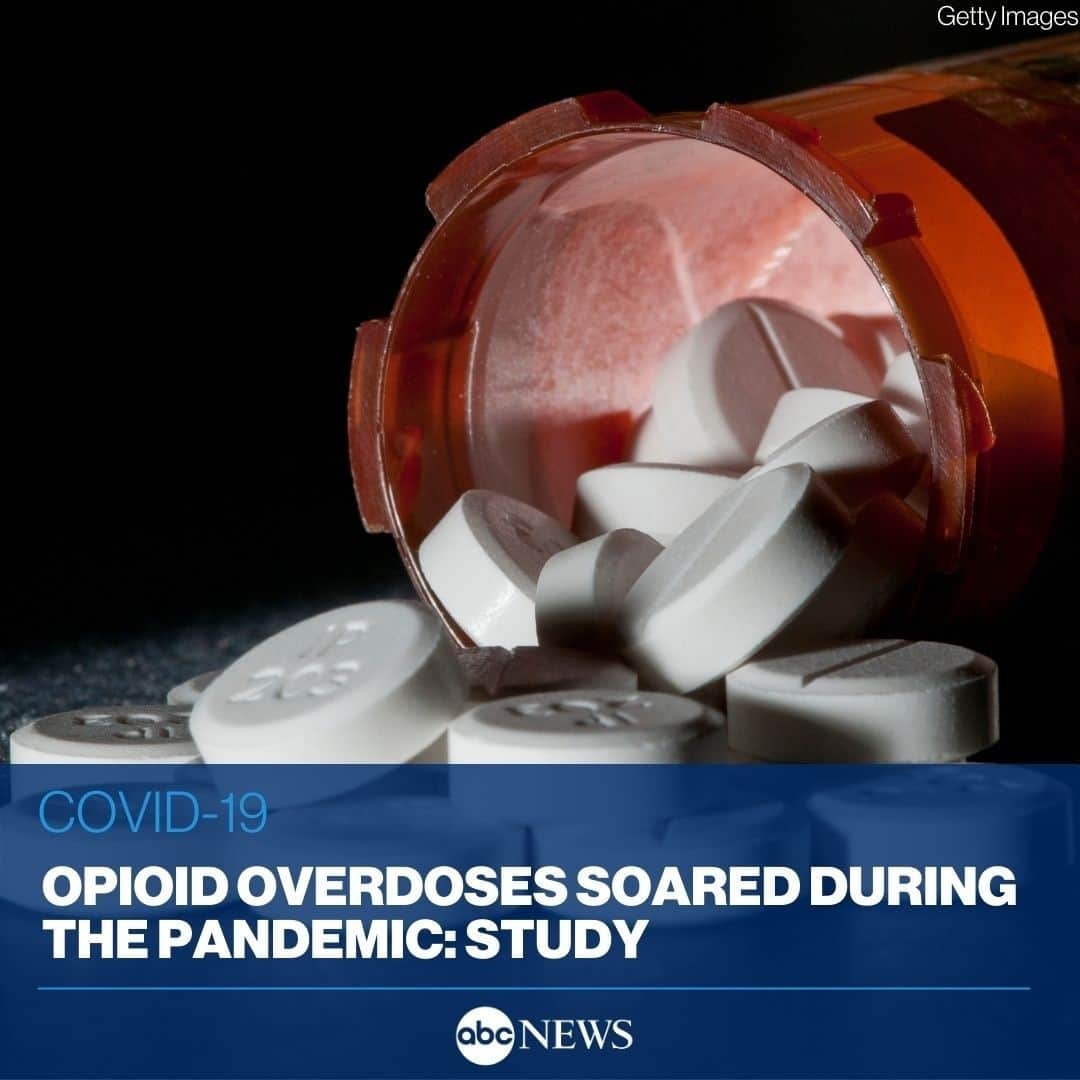 のインスタグラム：「A new study indicates that the opioid crisis in the U.S. is deepening as overdoses increase 29% amid the pandemic. MORE AT LINK IN BIO.⁠」