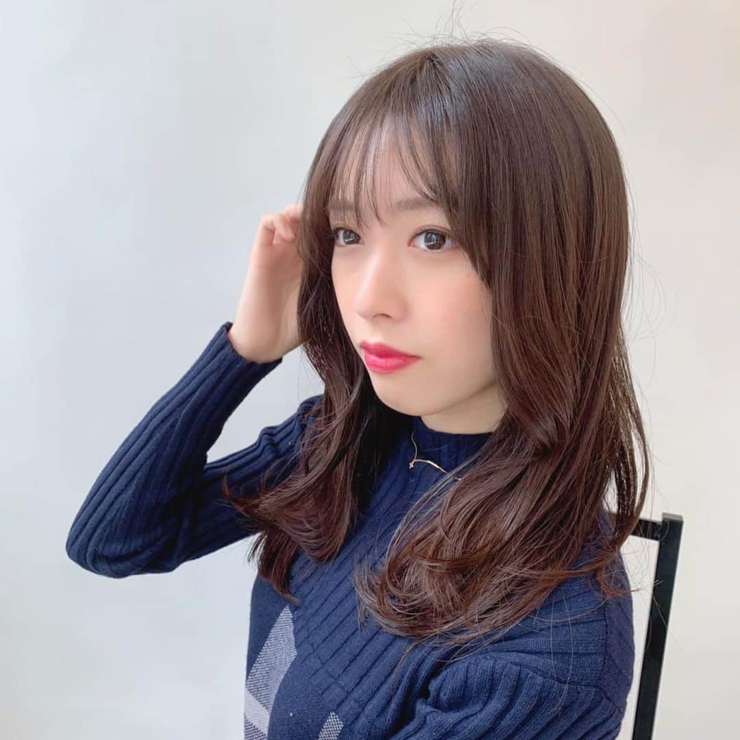 依田奈波さんのインスタグラム写真 - (依田奈波Instagram)「ヘアトリートメント  最近ぽかぽかのお天気で嬉しいな〜☀️  #aujua #aujuaトリートメント #サロモ #まきがみ #セミロング #銀座サロン」2月10日 21時20分 - nanami_yoda