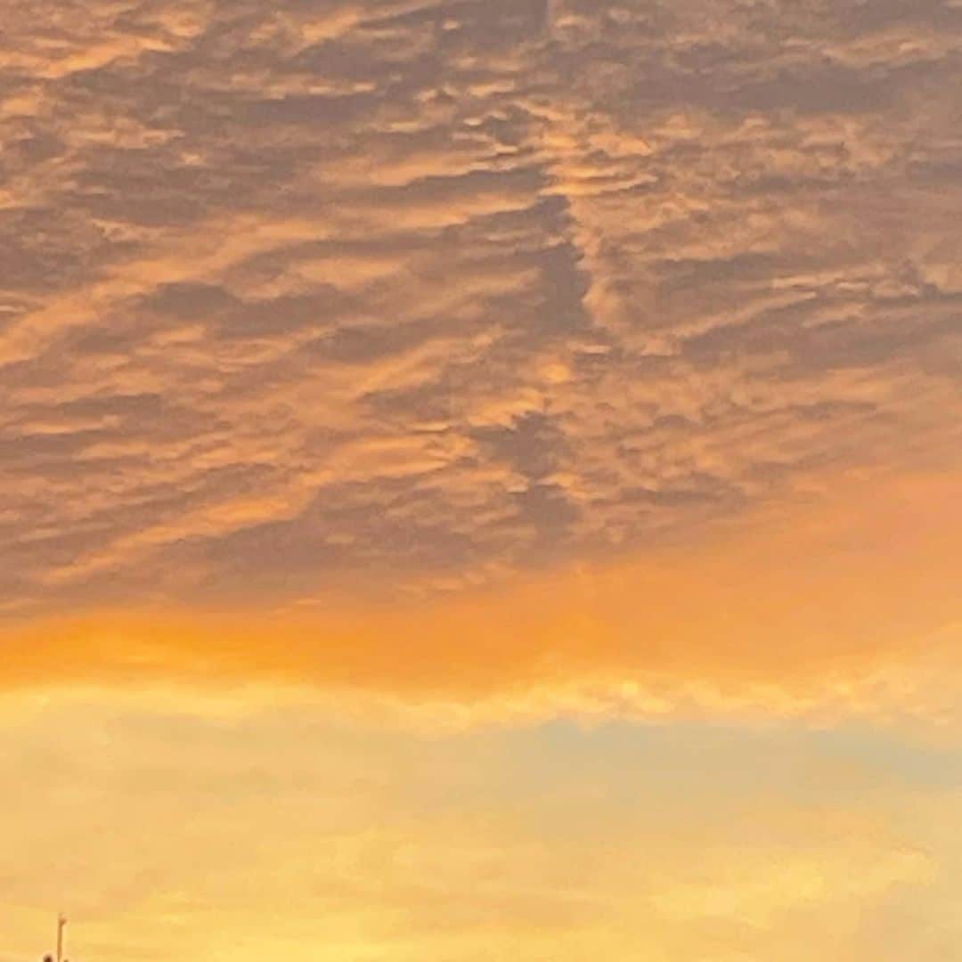 村田沙耶香のインスタグラム：「ポストに葉書を投函しに行ったとき、﻿ 雲と空が綺麗だったのですが、﻿ うまく撮影できませんでした。」