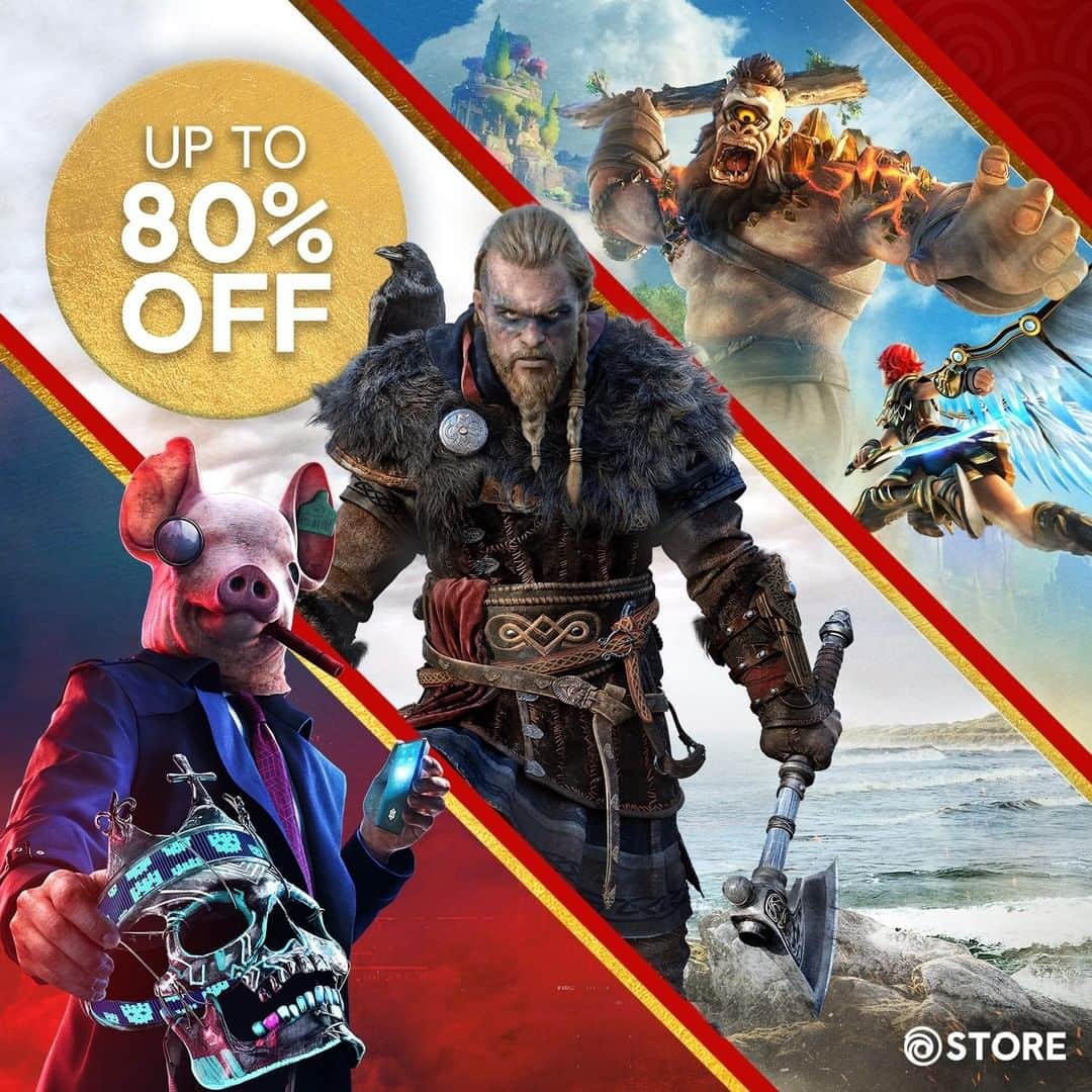 Ubisoftさんのインスタグラム写真 - (UbisoftInstagram)「Save up to 80% with @ubisoftstore's Lunar New Year sale 🤩 Check out our pinned Story to shop, and let us know what you're thinking of getting 👇🛒」2月11日 0時45分 - ubisoft