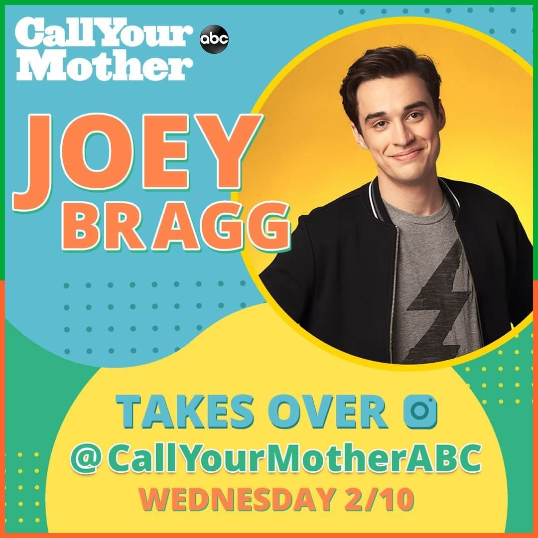 アメリカン・ブロードキャスティング・カンパニーのインスタグラム：「A day with @joeybragg is a day well spent as he takes over the @CallYourMotherABC Instagram TODAY! #CallYourMother」