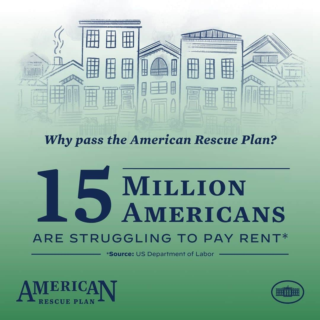 The White Houseさんのインスタグラム写真 - (The White HouseInstagram)「Across the country, millions of Americans are struggling to keep a roof over their head. The American Rescue Plan will extend the moratorium on evictions and foreclosures to ensure no one loses their home in the middle of this pandemic.」2月11日 1時00分 - whitehouse