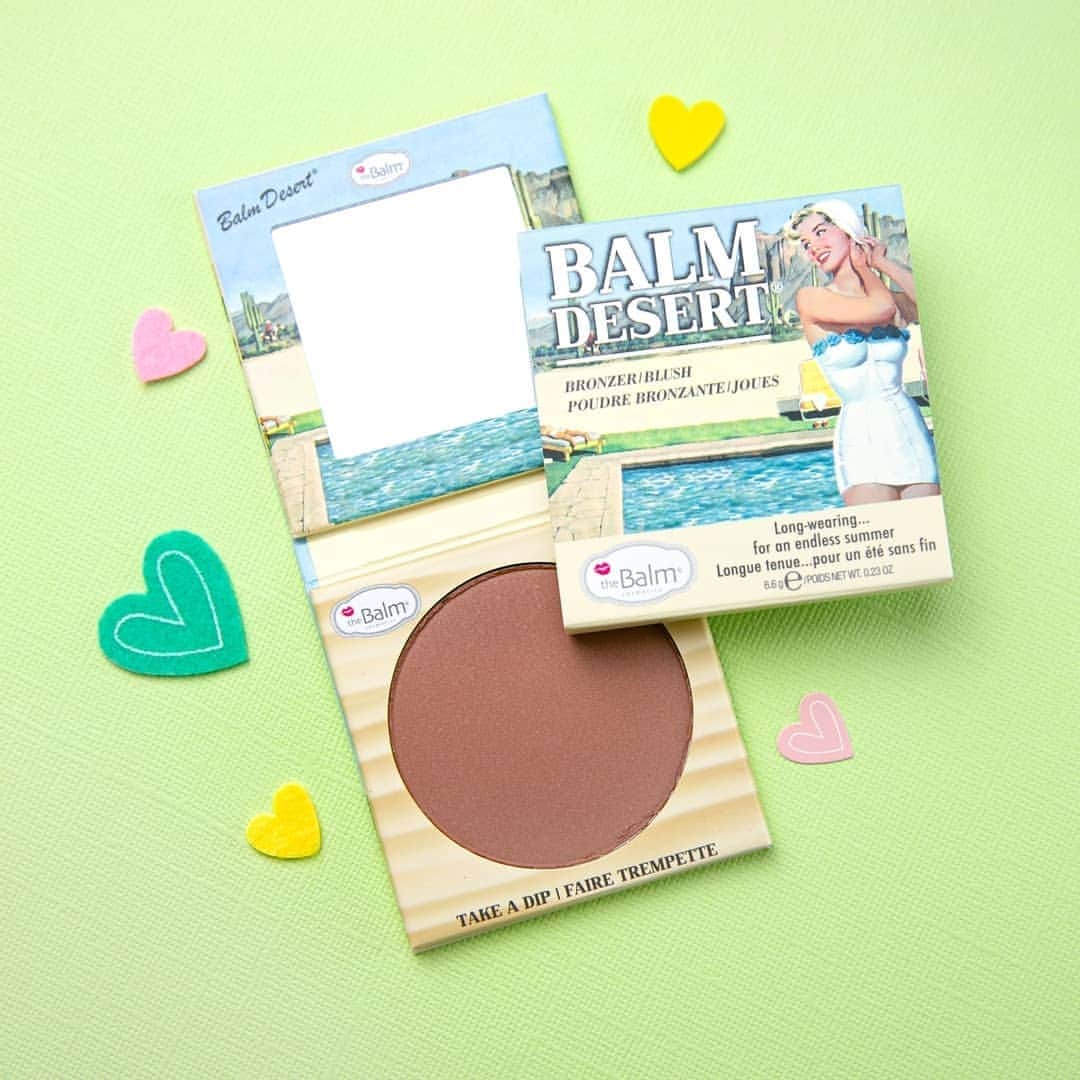 the Balmのインスタグラム：「Get that summer kissed glow all szn long with Balm Desert 🌵 ✨  #thebalm #thebalmeu #thebalmcosmetics #makeup #glam #beauty #blush #crueltyfreebeauty」