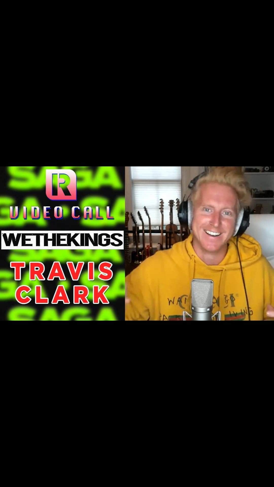 Rock Soundのインスタグラム：「We The Kings frontman Travis Clark is today's Video Call guest, talking us through the band's latest EP 'SAGA'.   Head over to YouTube to check out the full interview」