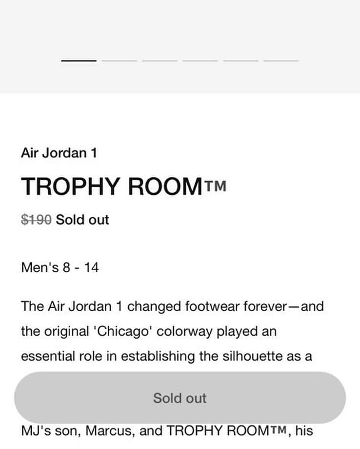Nice Kicksさんのインスタグラム写真 - (Nice KicksInstagram)「The Trophy Room x Air Jordan 1 release went from a raffle, to email, to raffle being closed, to an exclusive access SNKRS drop all within two hours. What a morning. 😅」2月11日 2時15分 - nicekicks