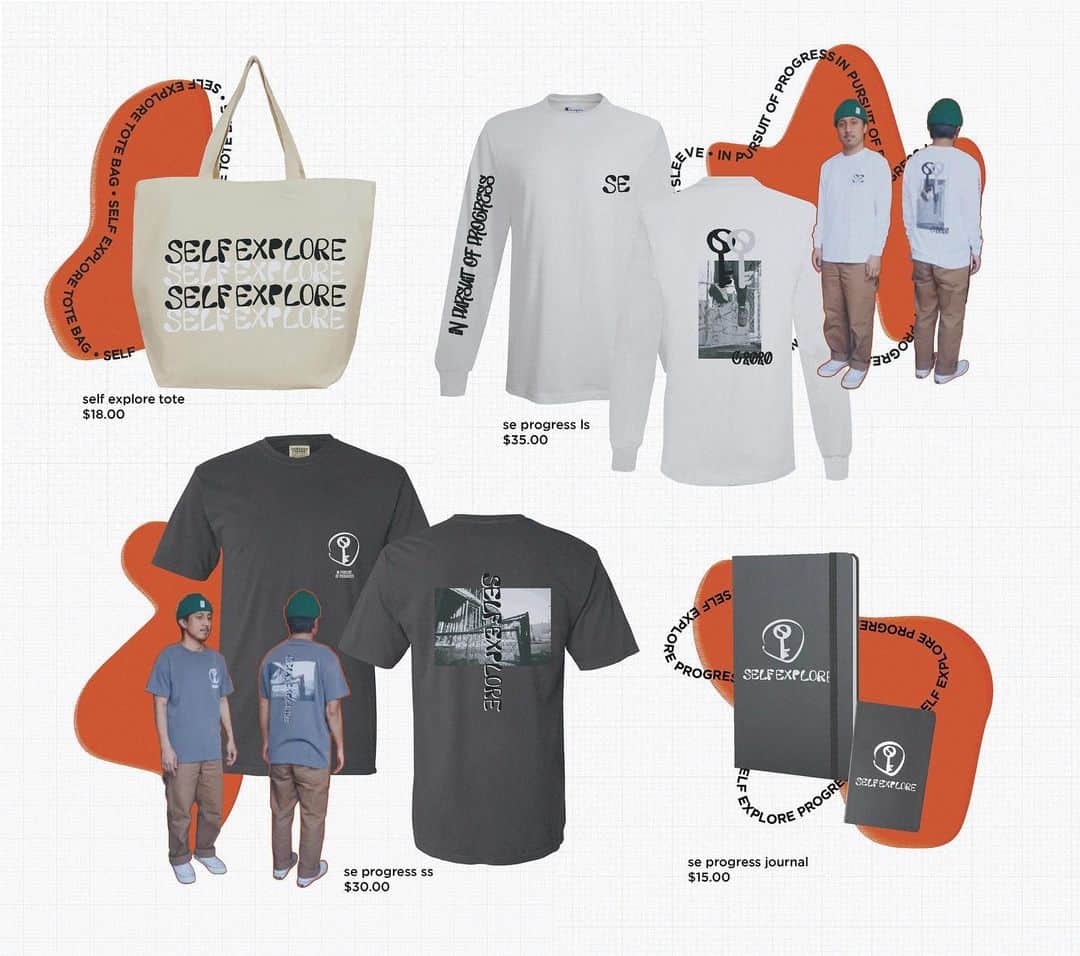 ショーン・エバリストのインスタグラム：「Just released the new collection for  @_selfexplore_ this week!!! 🙌🏽🚧🧱🔨Available now, Link in my bio. 😀」