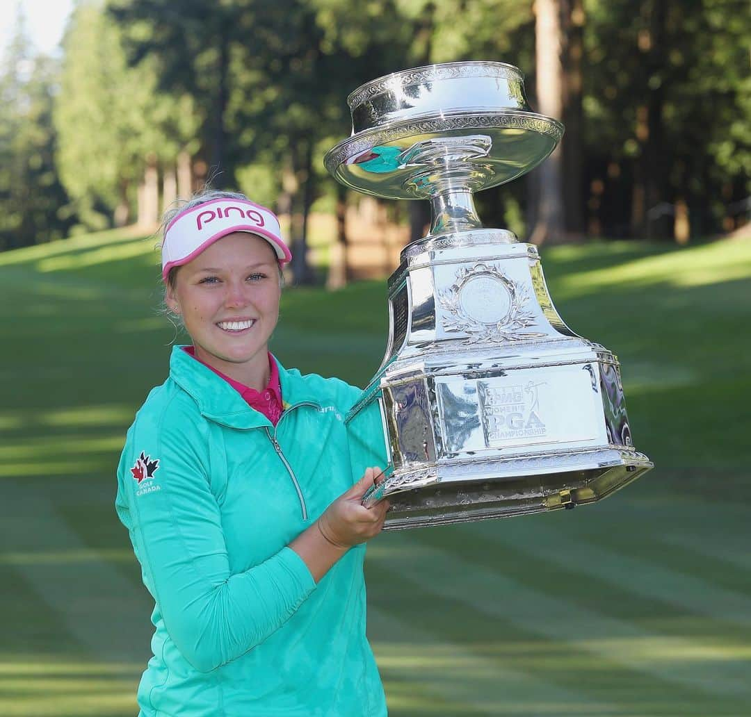 ブルック・ヘンダーソンのインスタグラム：「Excited to see the recent announcement that @Rolex will join the @PGA of America family! Both iconic organizations are strong supporters of women’s golf and hold a special place in my heart! Looking forward to more great memories like this! 🏆」