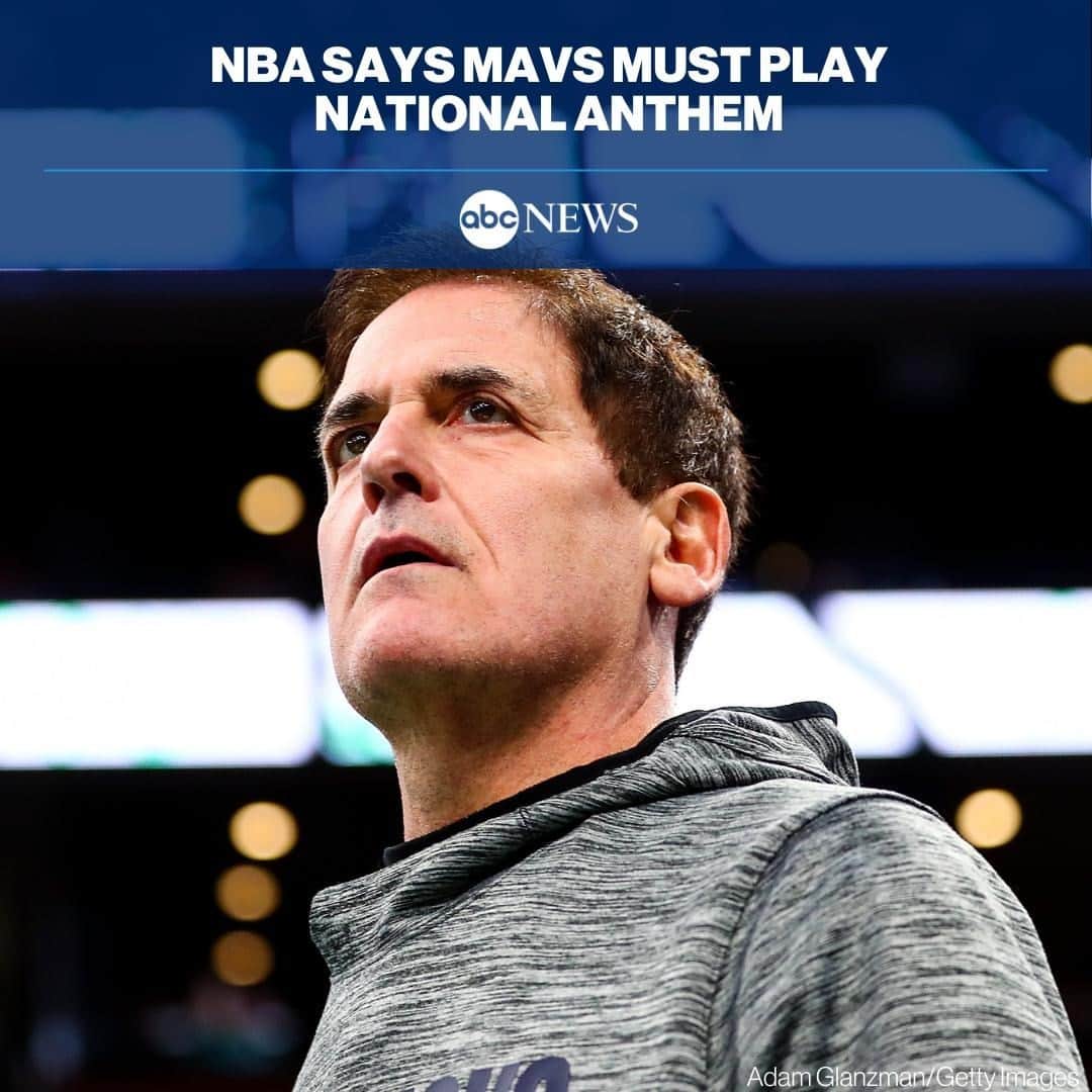 ABC Newsさんのインスタグラム写真 - (ABC NewsInstagram)「A day after Mark Cuban said the national anthem will no longer be played at the Dallas Mavericks’ home games, the NBA said “all teams will play the national anthem in keeping with longstanding league policy.” MORE AT LINK IN BIO.」2月11日 9時02分 - abcnews
