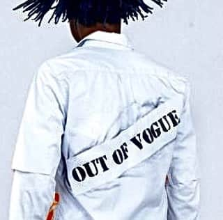 クラマー&スタウトのインスタグラム：「Song title from O. C. punk band the The Middle Class. Spray paint stencil on button down dress shirt. Shown at Mens Day fashion week in New York summer 2018.」